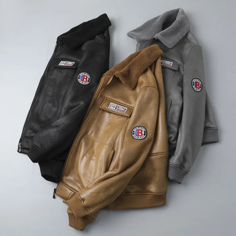 Ryu | zeitloses Bomberjacke mit Fleecekragen und Innenfutter