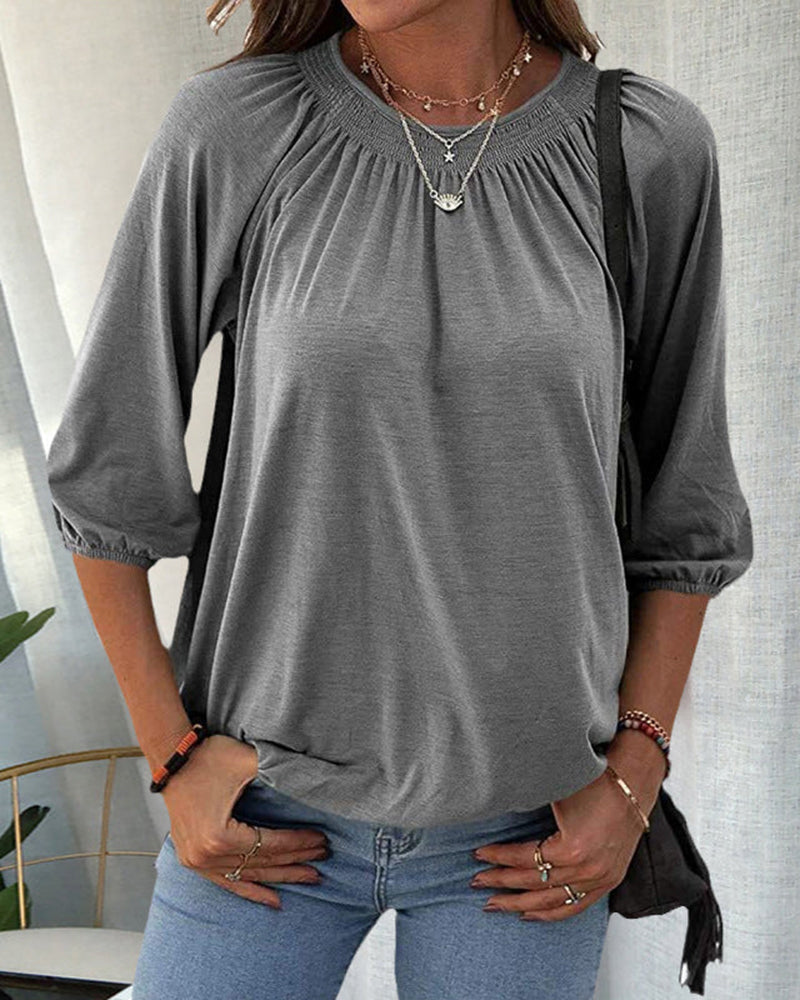 Ahana | Modische Baumwollpullover mit Rundhals