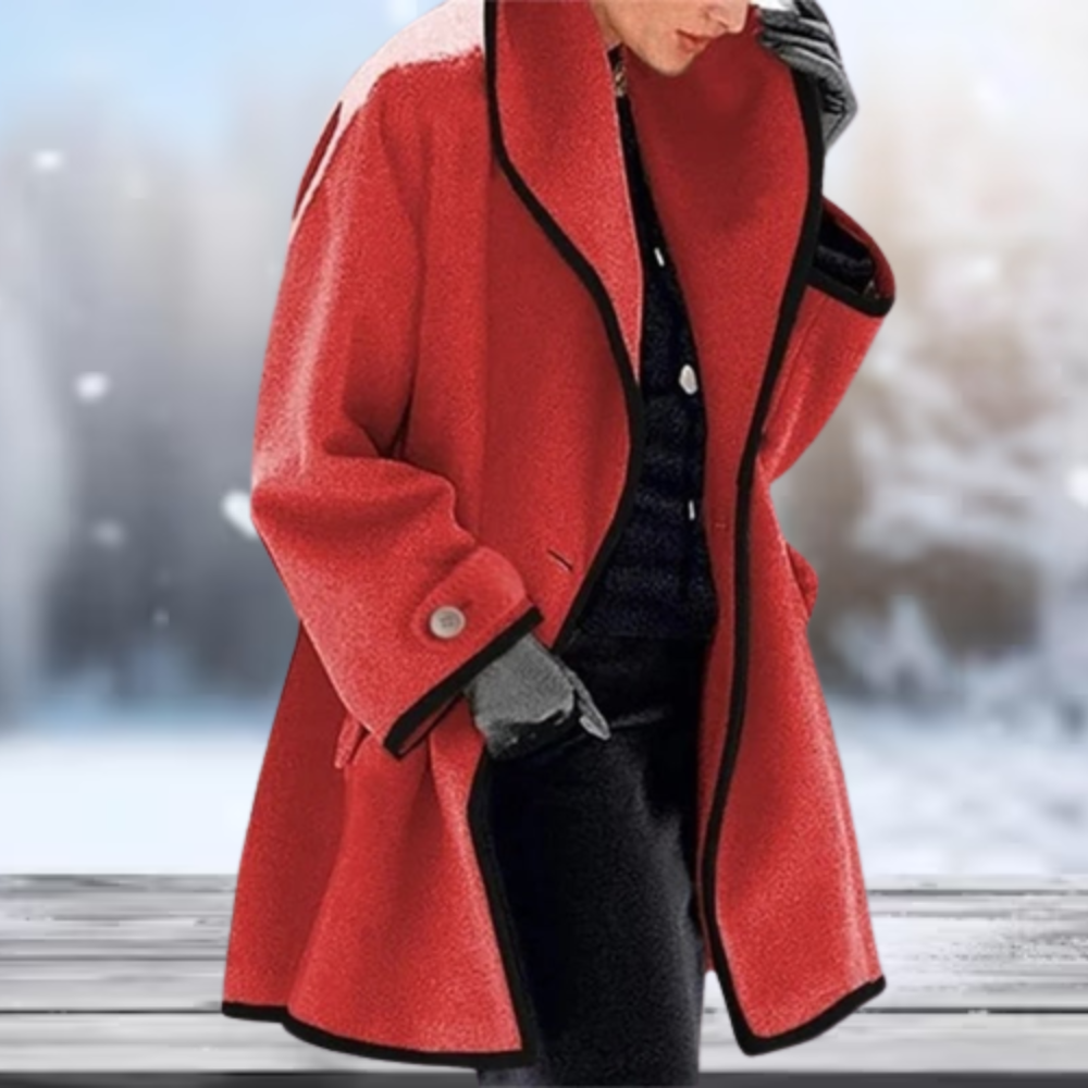 Eleganter Herren Wintermantel Stilvoller, wärmer Übergrößenmantel für den Winter