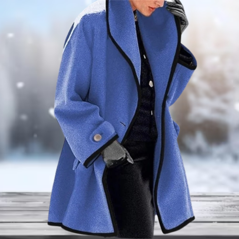 Eleganter Herren Wintermantel Stilvoller, wärmer Übergrößenmantel für den Winter