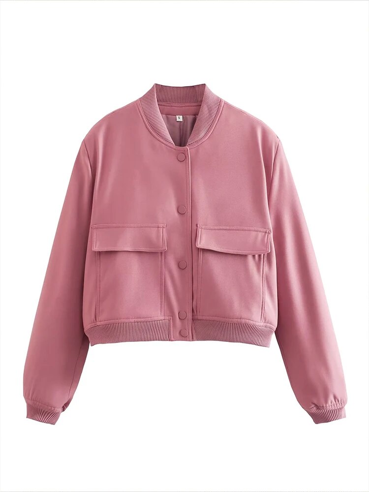 Stylischer Herbst-/Winter-Bomber mit praktischen Taschen