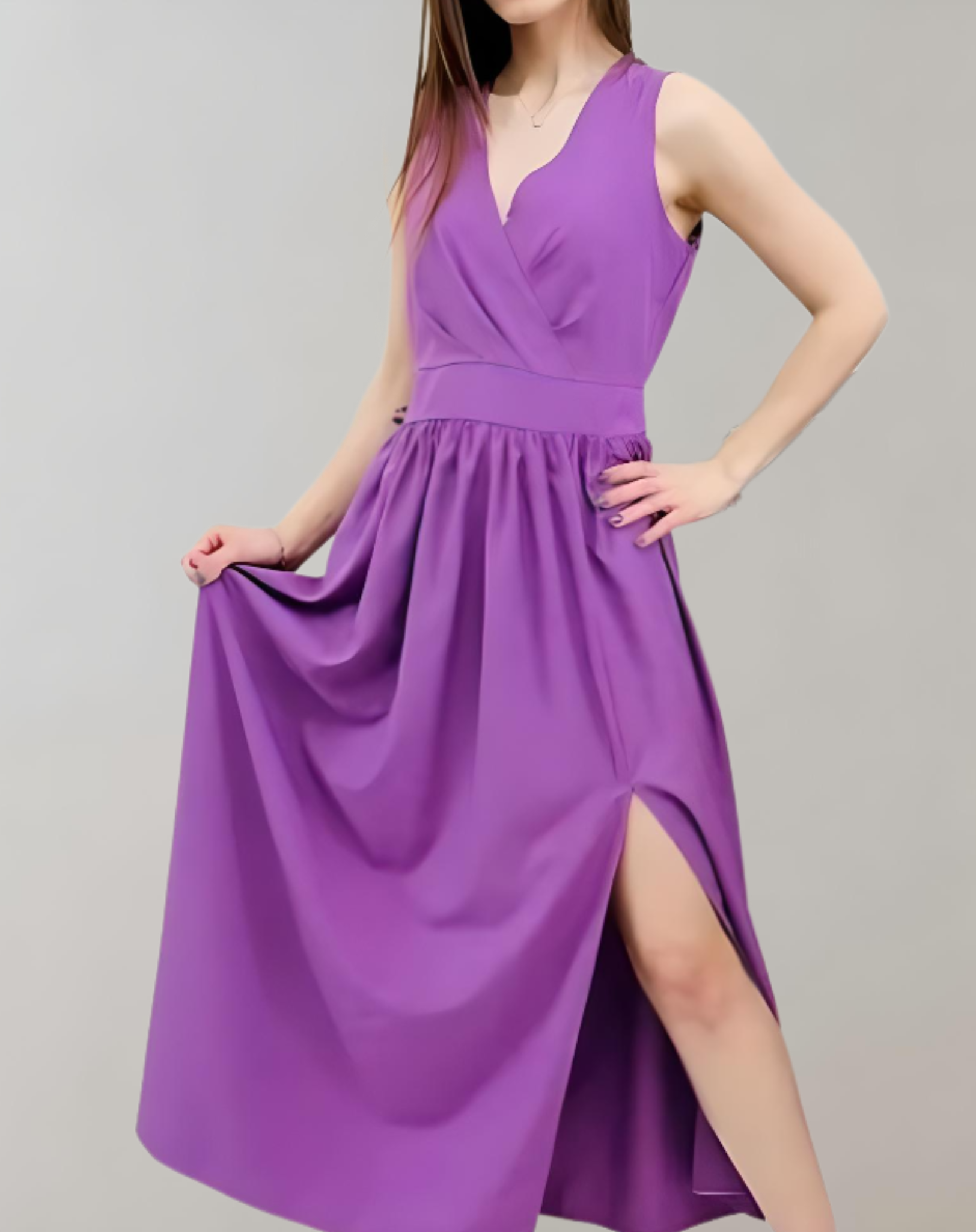 Alice - Gut sitzendes Kleid mit hohem Seitenschlitz kleid