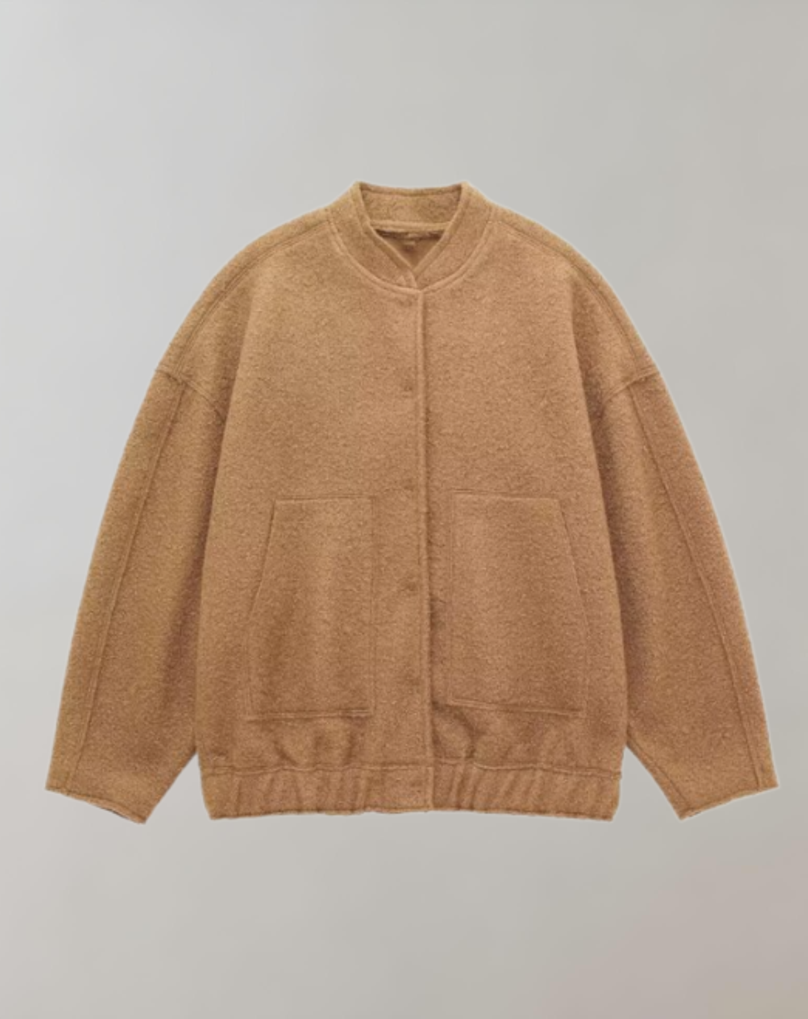 Annalisa - Übergroße Jacke mit Knöpfen für Damen und Taschen Jacke