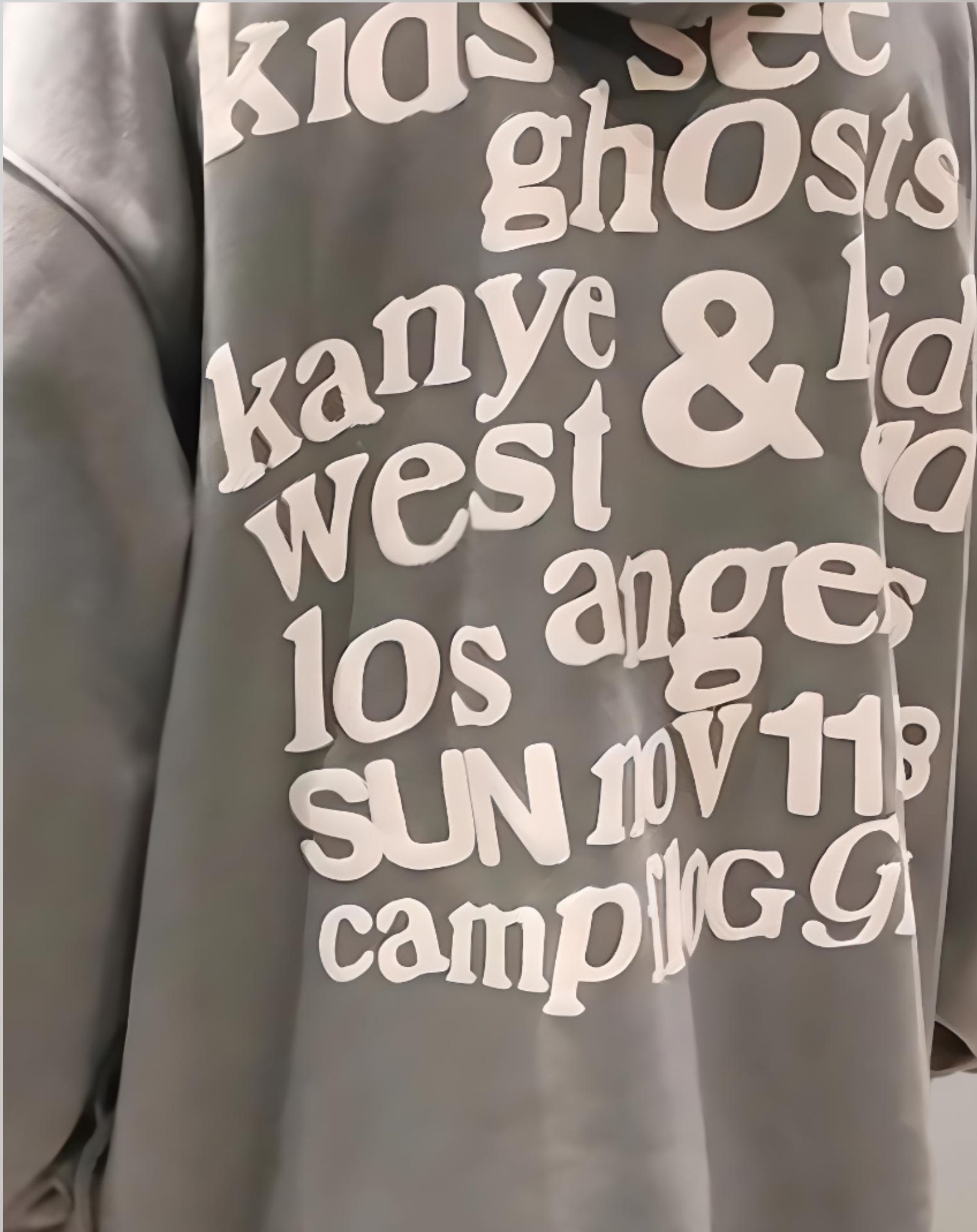 Annie - Grauer Kapuzenpullover mit ksg Aufdruck vorne und Statement Aufdruck hinten Kapuzenpullover