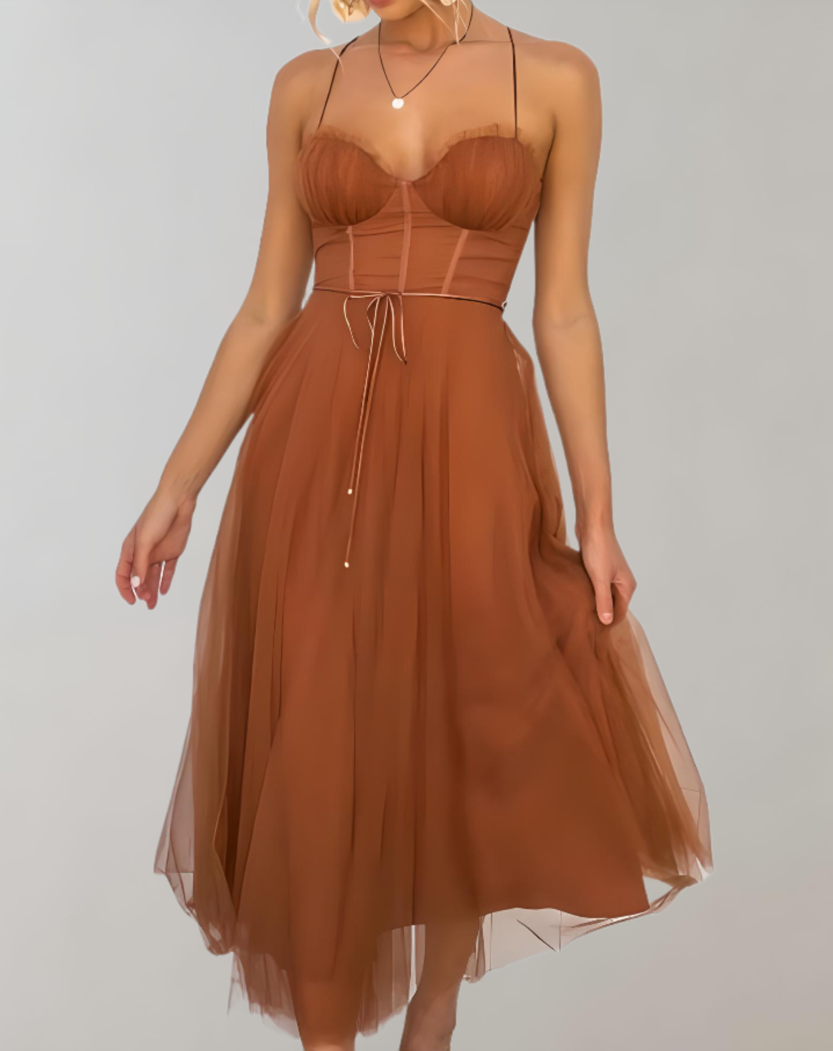 Bella - Ärmelloses Minikleid aus weichem Stoff kleid
