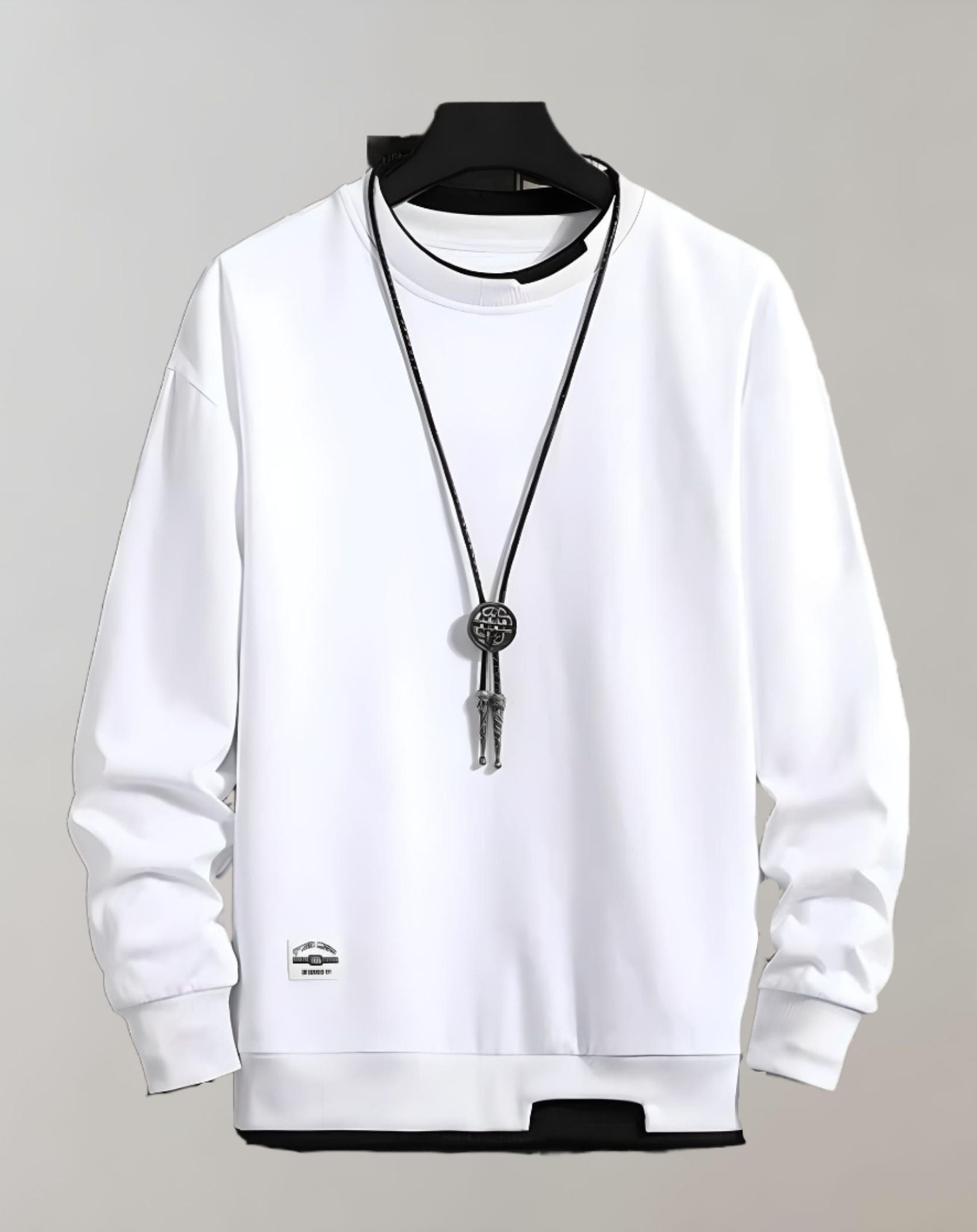 Ben -  Übergroßer Rundhalspullover für Herren mit zufälligem Design Sweater