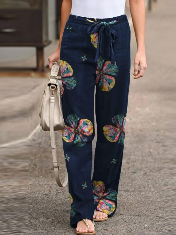Leala - Elegante Damenhose mit weitem Bein für den Sommer