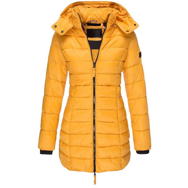 Stylische Damen Steppjacke mit Kapuze – Wintermantel für kalte Tage