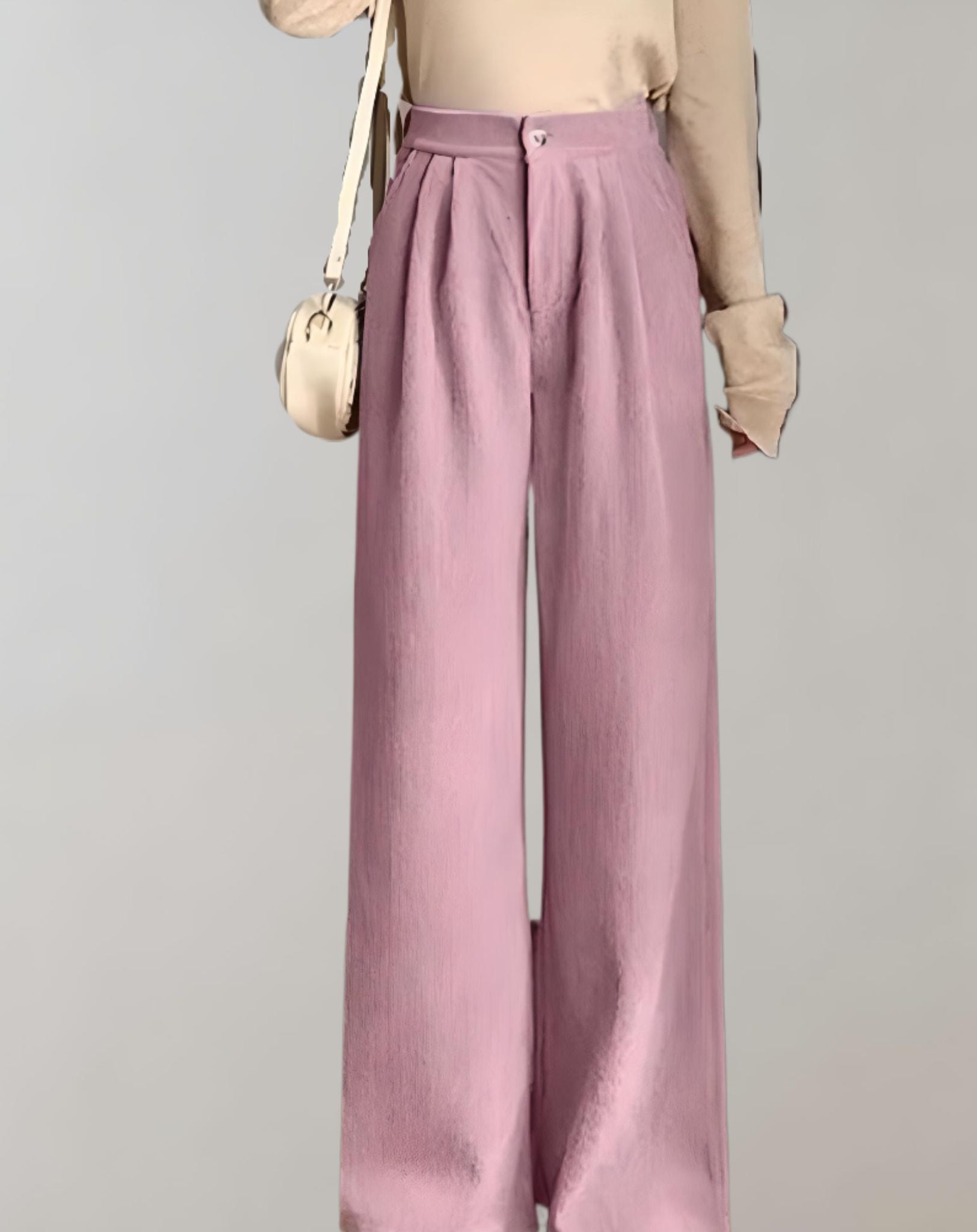 Eunice - Hoch taillierte Cordhose mit weitem Bein Hose