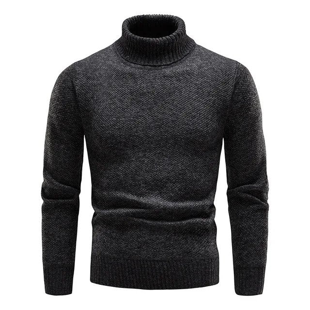 Eleganter Strickrollkragenpullover für Herren