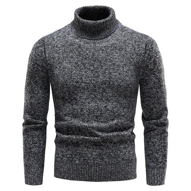 Eleganter Strickrollkragenpullover für Herren