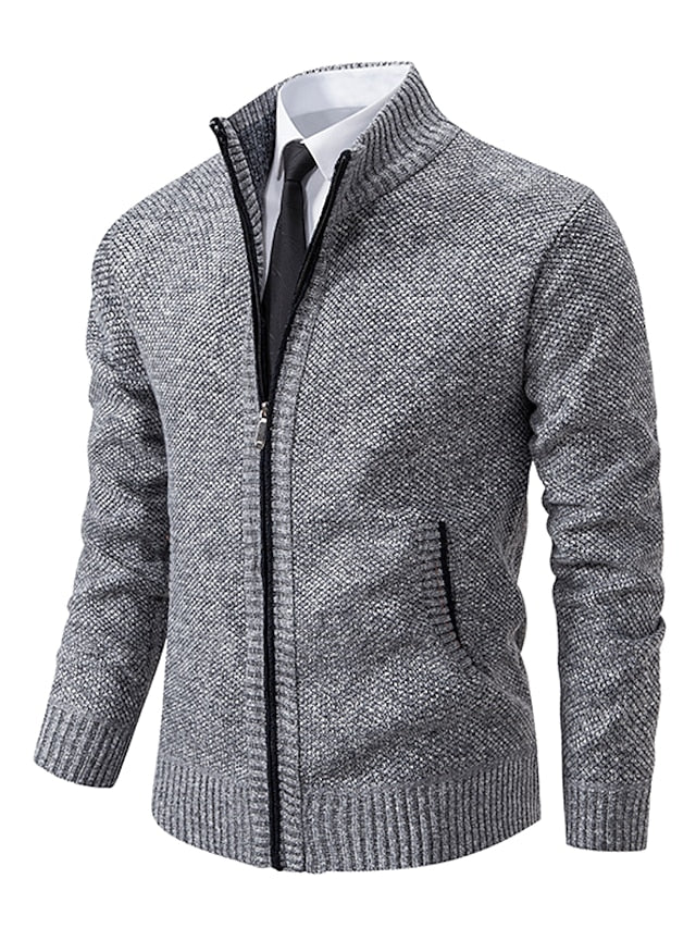 Eleganter Herren Strickpullover mit Zipper - Italienisches Design von RALPH POLO