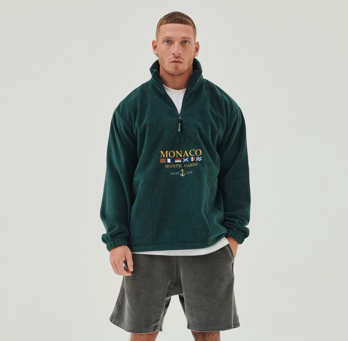 Monaco Unisex Pullover mit Reißverschluss - Sportliche Eleganz für jeden Anlass
