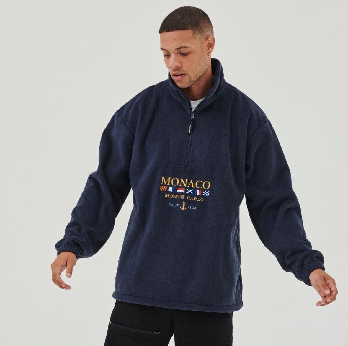 Monaco Unisex Pullover mit Reißverschluss - Sportliche Eleganz für jeden Anlass