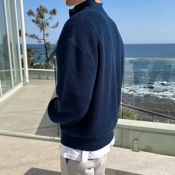 Old Money Halb-Zip Pullover - Zeitlose Eleganz und moderner Komfort