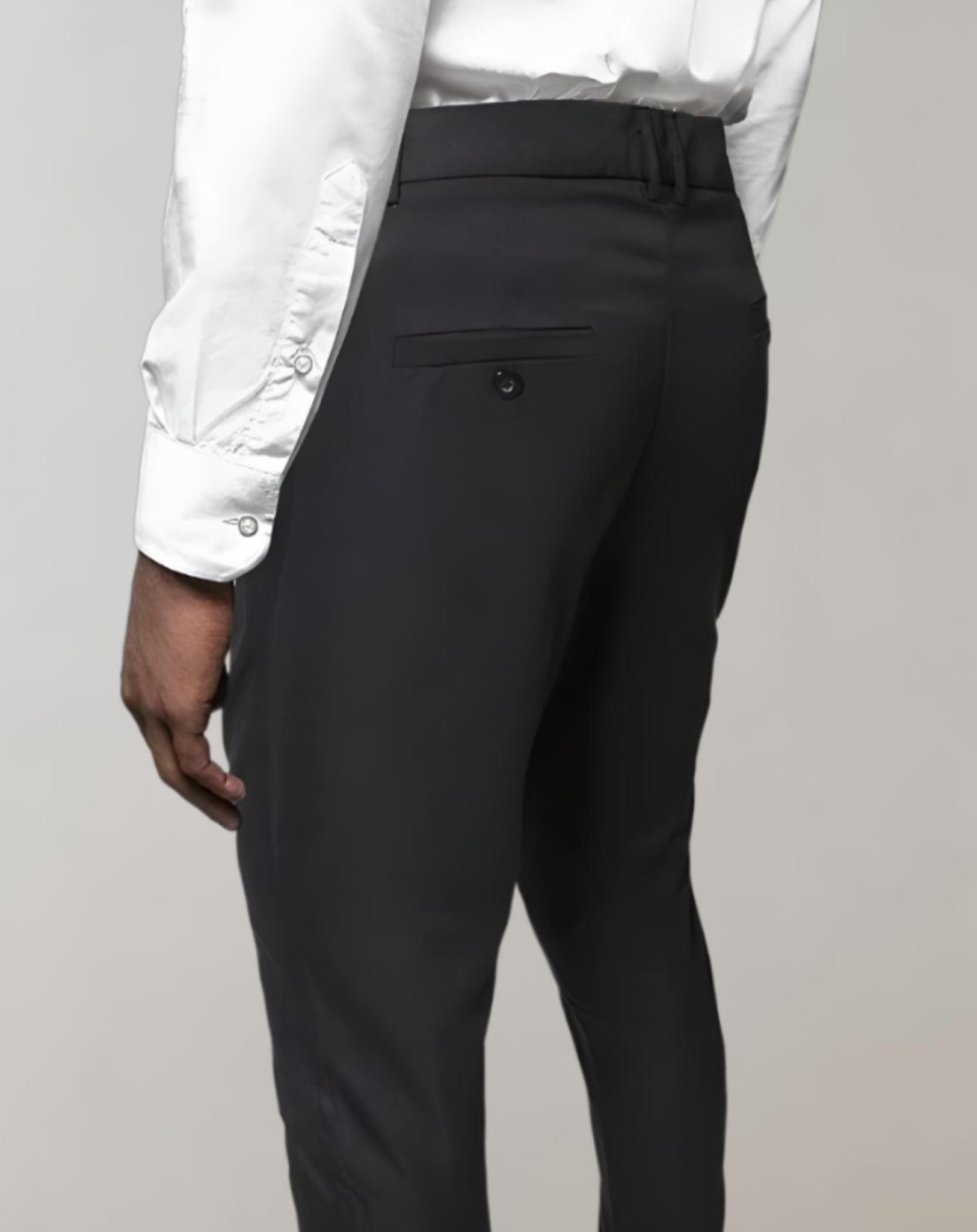 Jericho - Gut sitzende schwarze Herrenhose für formelle Kleidung Hose
