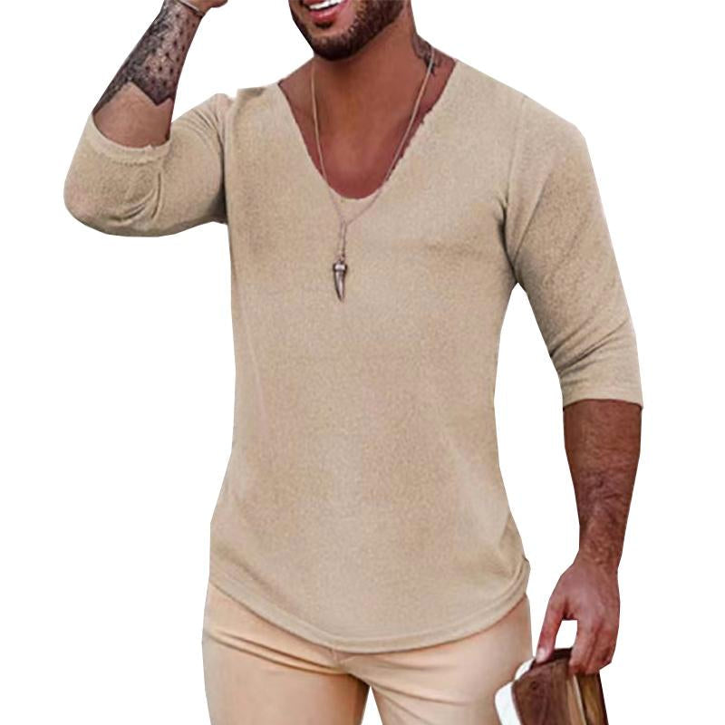 Gerald | Modische leichte V-Hals Pullover für Herren mit langen Ärmeln