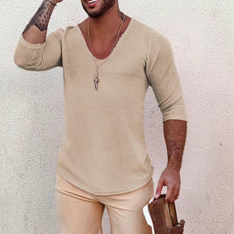 Gerald | Modische leichte V-Hals Pullover für Herren mit langen Ärmeln