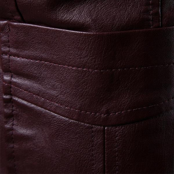 Alberto | Retro Tweeknoops Leder Blazer für Herren