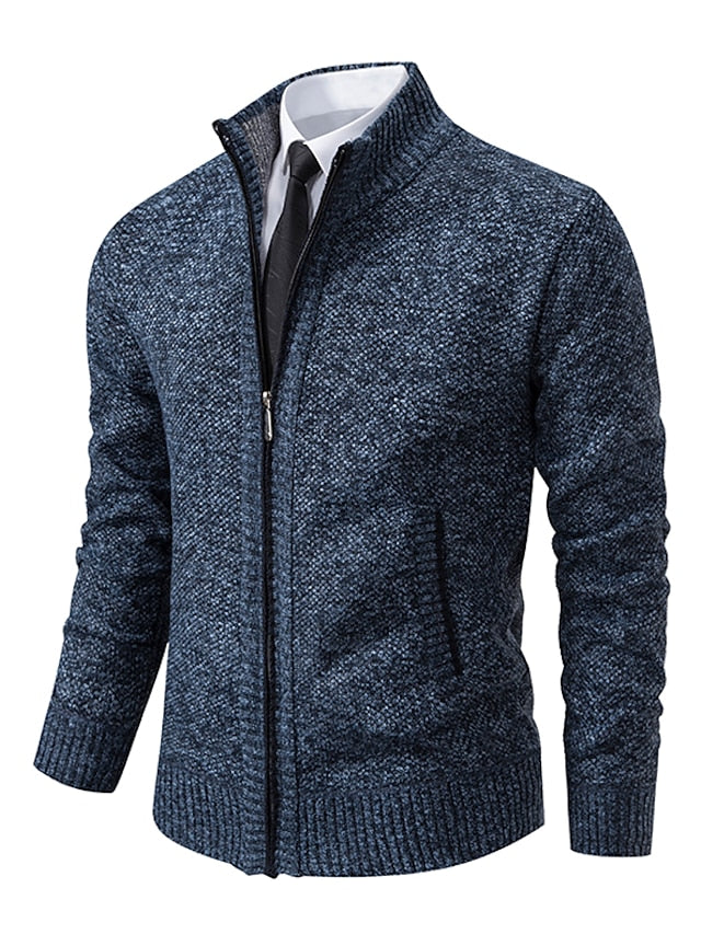 Eleganter Herren Strickpullover mit Zipper - Italienisches Design von RALPH POLO