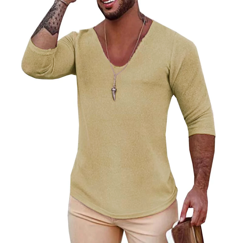 Gerald | Modische leichte V-Hals Pullover für Herren mit langen Ärmeln
