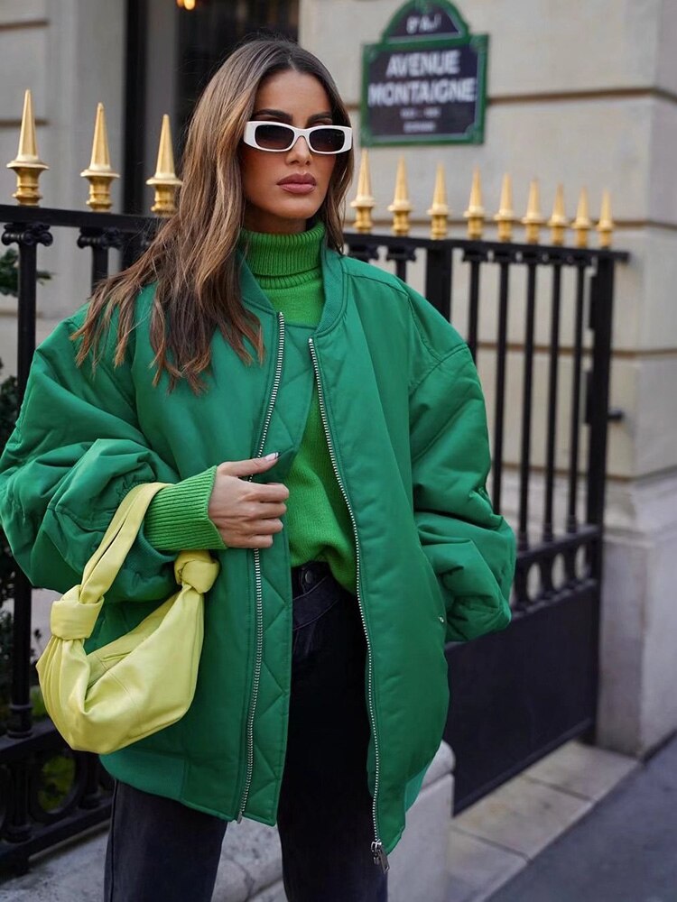 WOLFF - Stylische Oversized Bomberjacke für Frauen im Trend