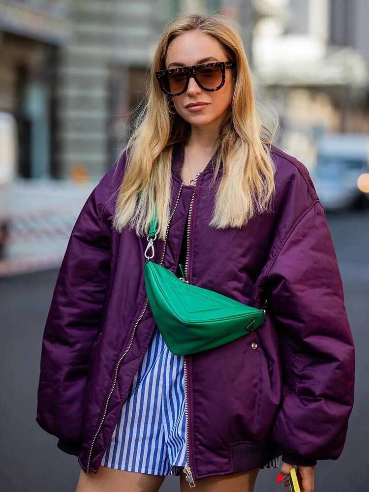 WOLFF - Stylische Oversized Bomberjacke für Frauen im Trend