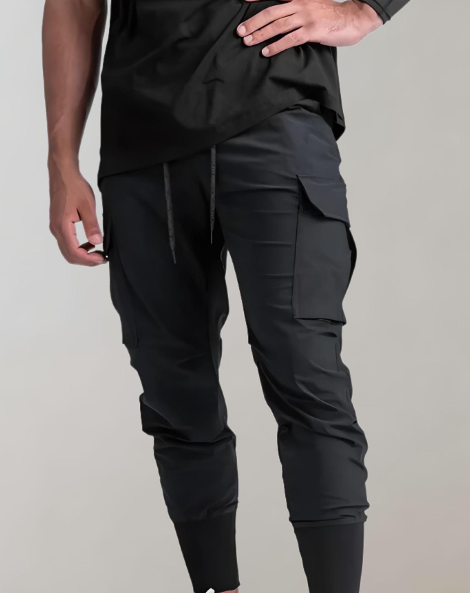 Michael - Halblose Cargo Jogginghose mit Strumpfband für Herren Hose