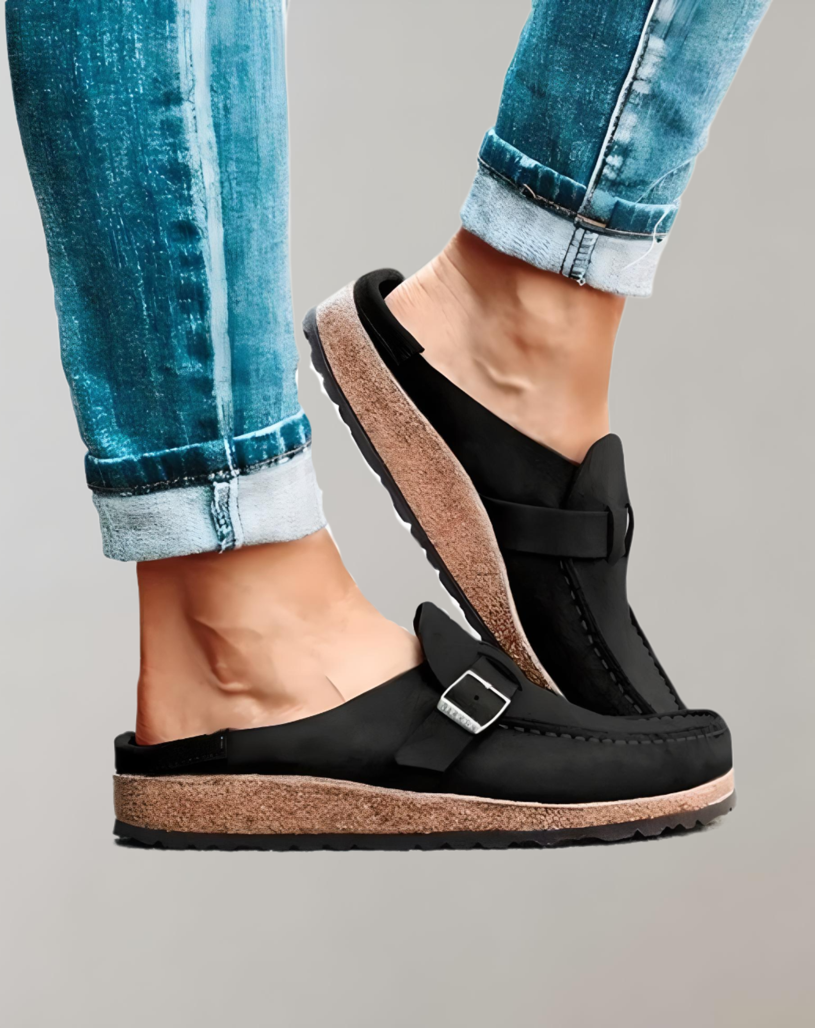 Myrtelle -  Halbloafer Stil mit Schnalle für Freizeitkleidung Schuhe
