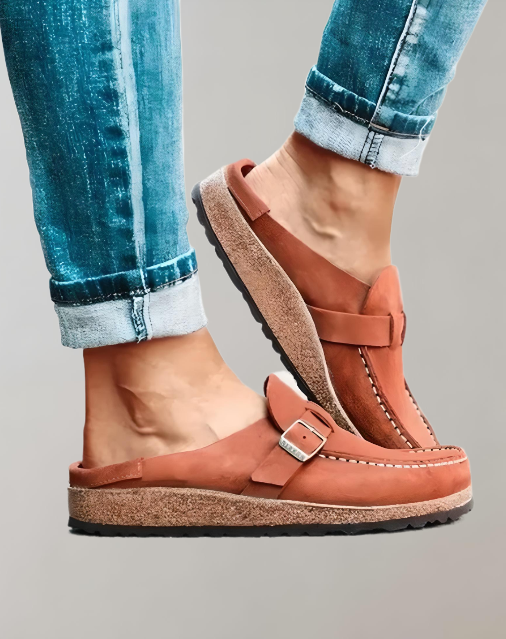 Myrtelle -  Halbloafer Stil mit Schnalle für Freizeitkleidung Schuhe