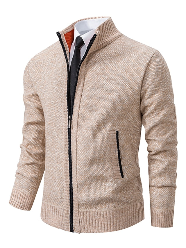Eleganter Herren Strickpullover mit Zipper - Italienisches Design von RALPH POLO