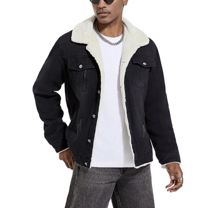 Dalmiro | Denimjacke mit luxuriöser Lammwollfütterung