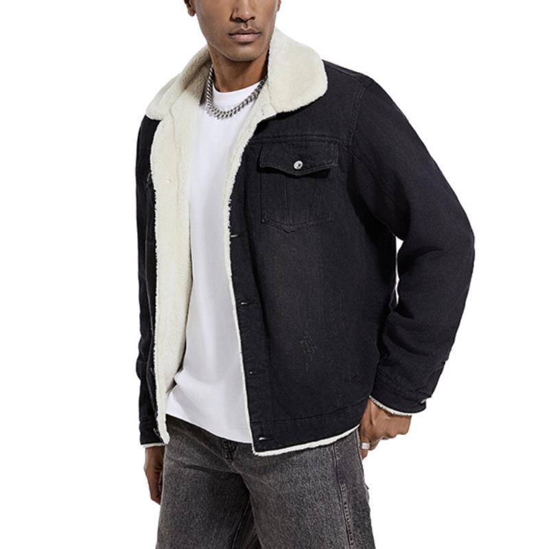 Dalmiro | Denimjacke mit luxuriöser Lammwollfütterung