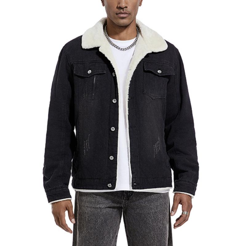 Dalmiro | Denimjacke mit luxuriöser Lammwollfütterung