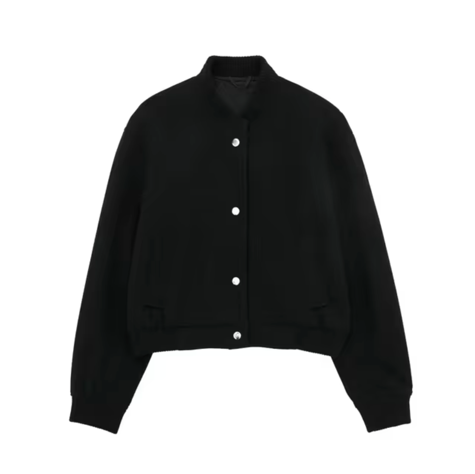 Klassische Kurze Vintage Bomberjacke für Damen