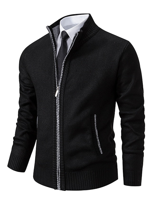 Eleganter Herren Strickpullover mit Zipper - Italienisches Design von RALPH POLO