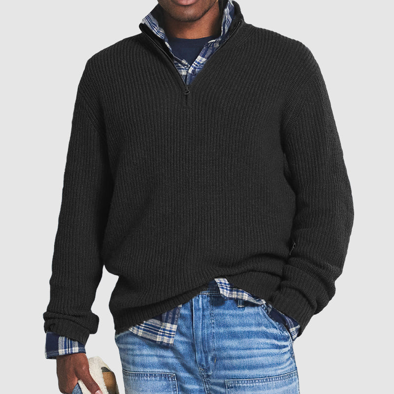 Kashmir Herren Zip-Up Pullover für den modernen Stil