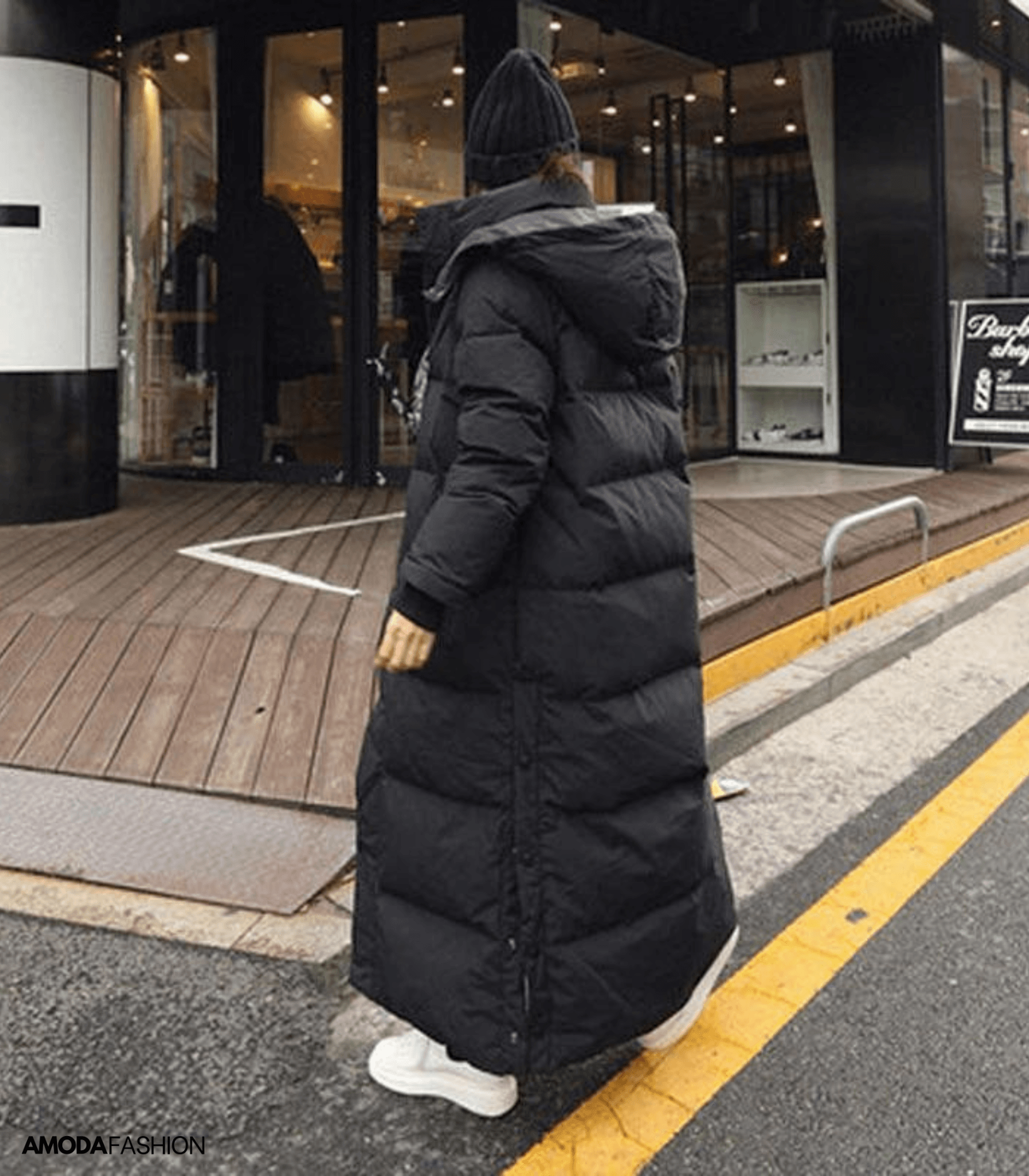 Damen Wintermantel Lang – Warmer, Gepolsterter Parka mit Kapuze für Kalte Tage