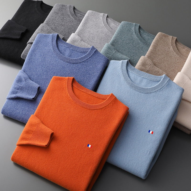 Gendry | Hochwertiger kaschmir Pullover im smart-casual Stil mit Rundhalsausschnitt