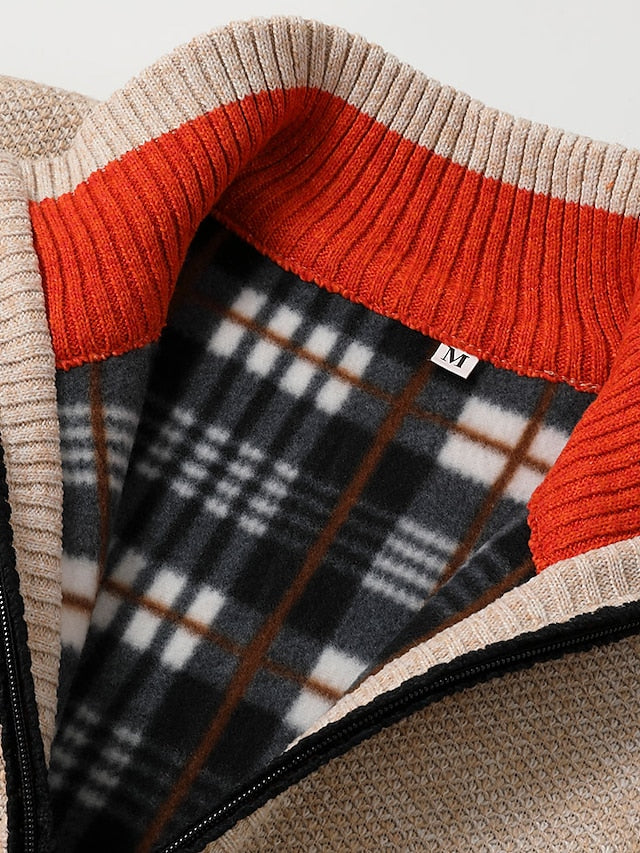 Eleganter Herren Strickpullover mit Zipper - Italienisches Design von RALPH POLO