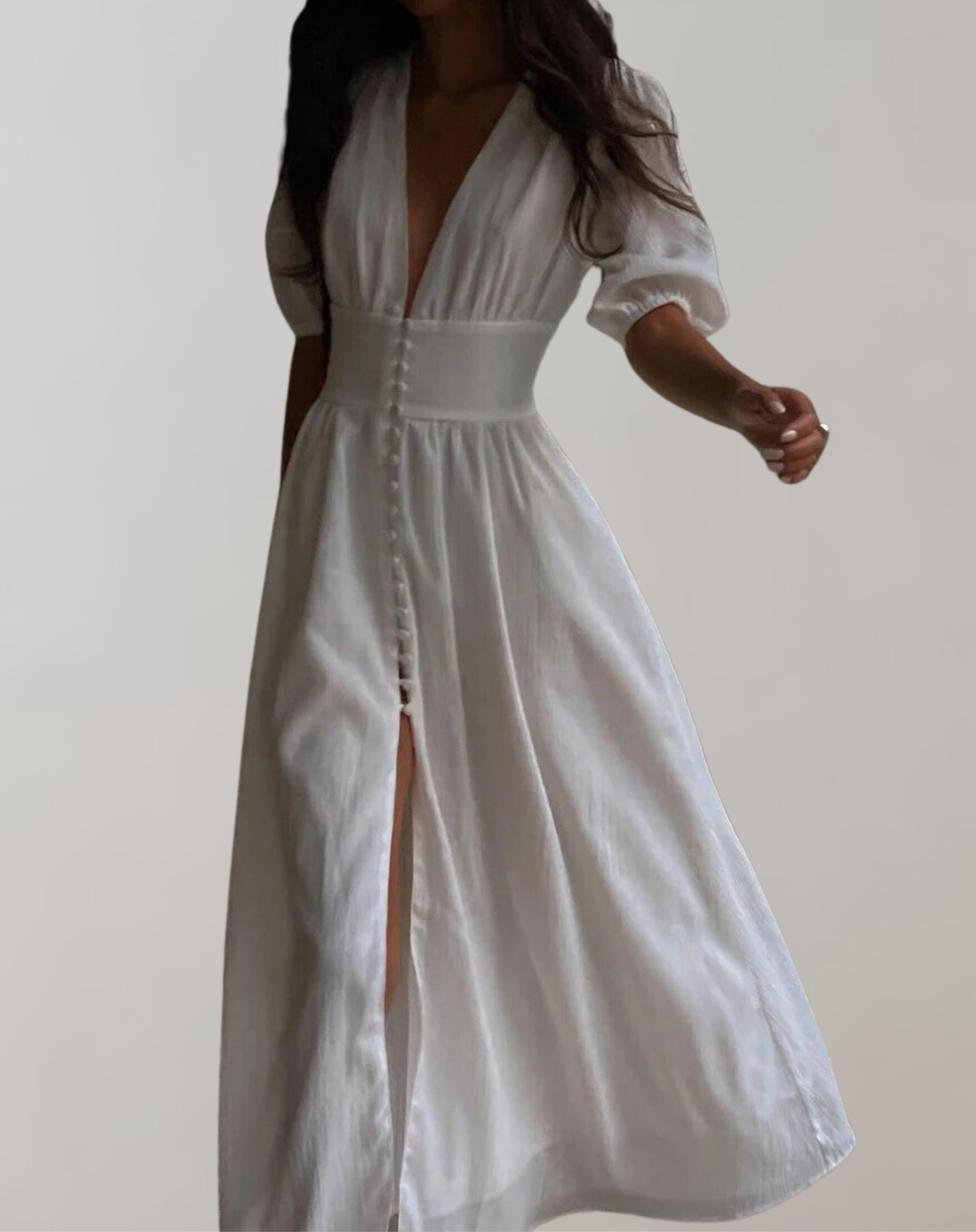 Ella - Elegantes kurzärmeliges Partykleid mit