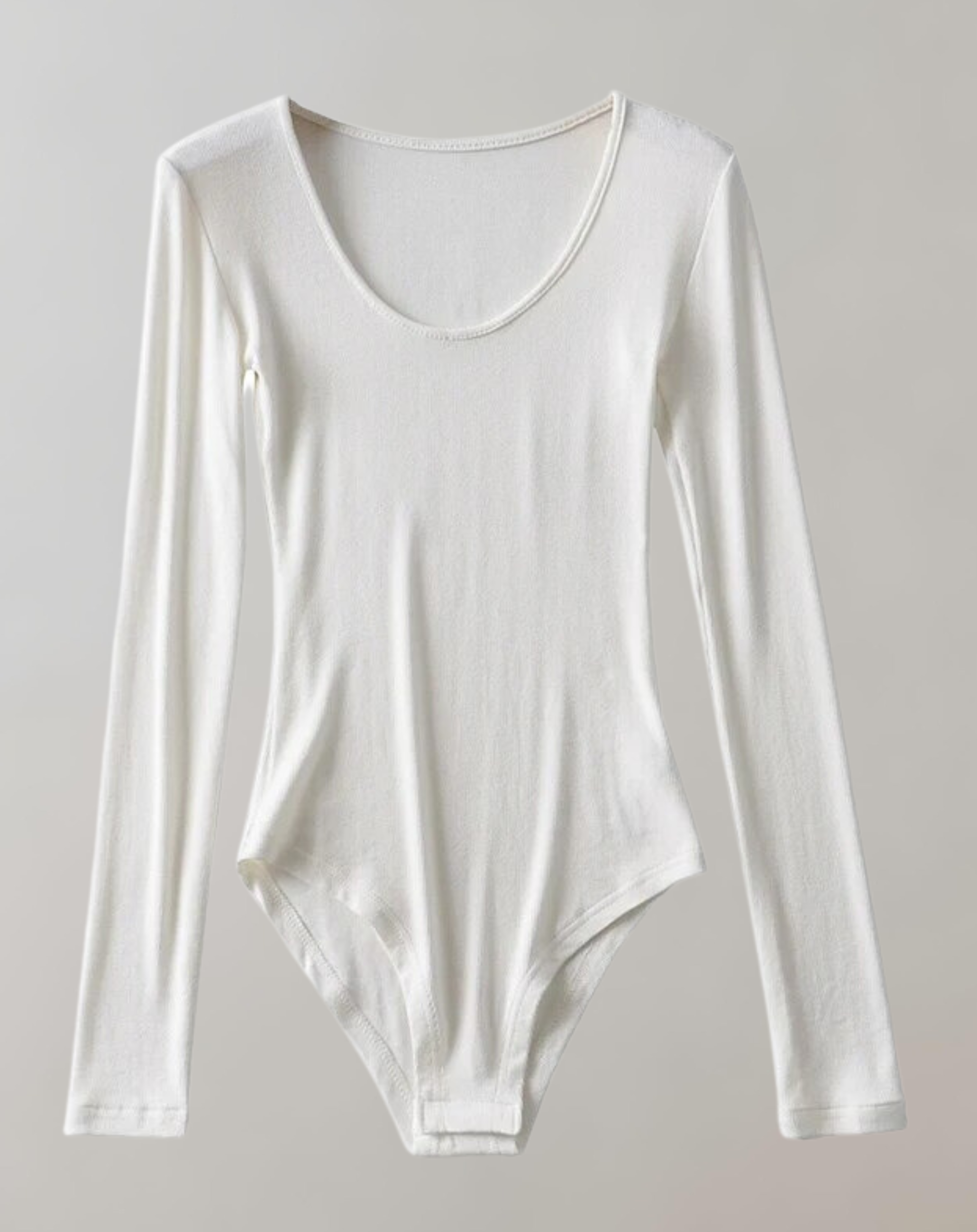 Marit - Bodysuit  Langärmelige O-Ausschnitt