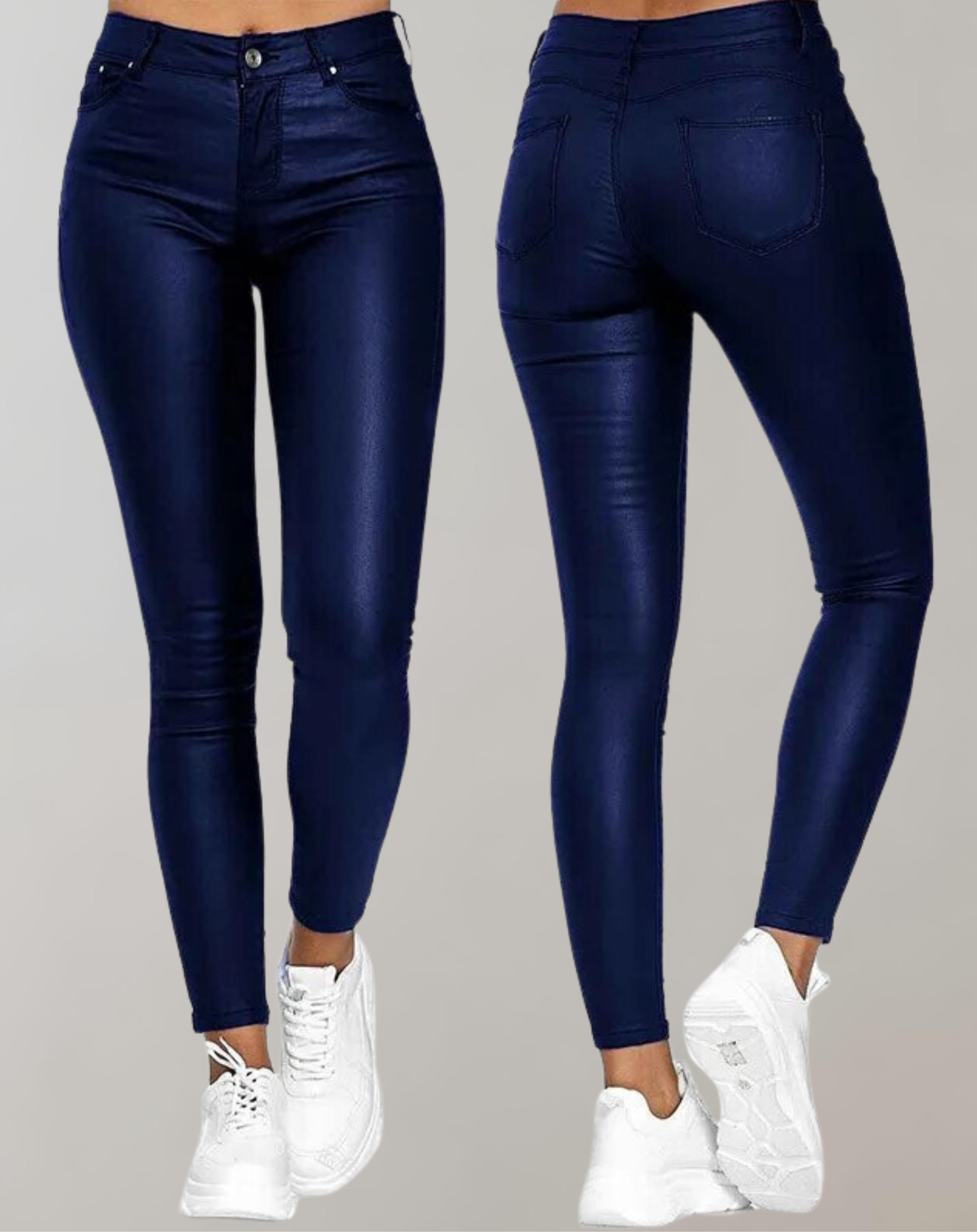 Dana - Damen PU-Lederhose Schwarze