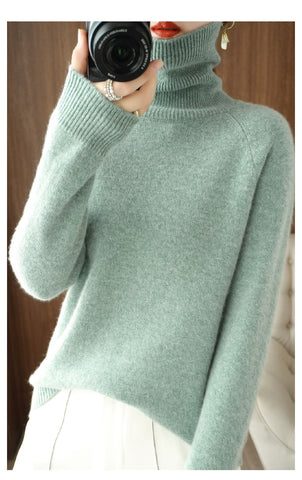Eleganter Damen Rollkragenpullover aus weichem Strick für kühle Tage