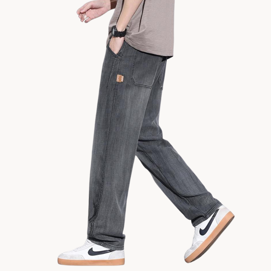 BORDÈH - Klassische Gerade Herrenjeans aus hochwertigem Denim