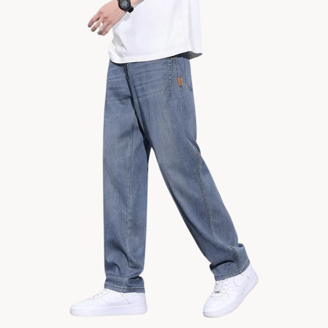 BORDÈH - Klassische Gerade Herrenjeans aus hochwertigem Denim