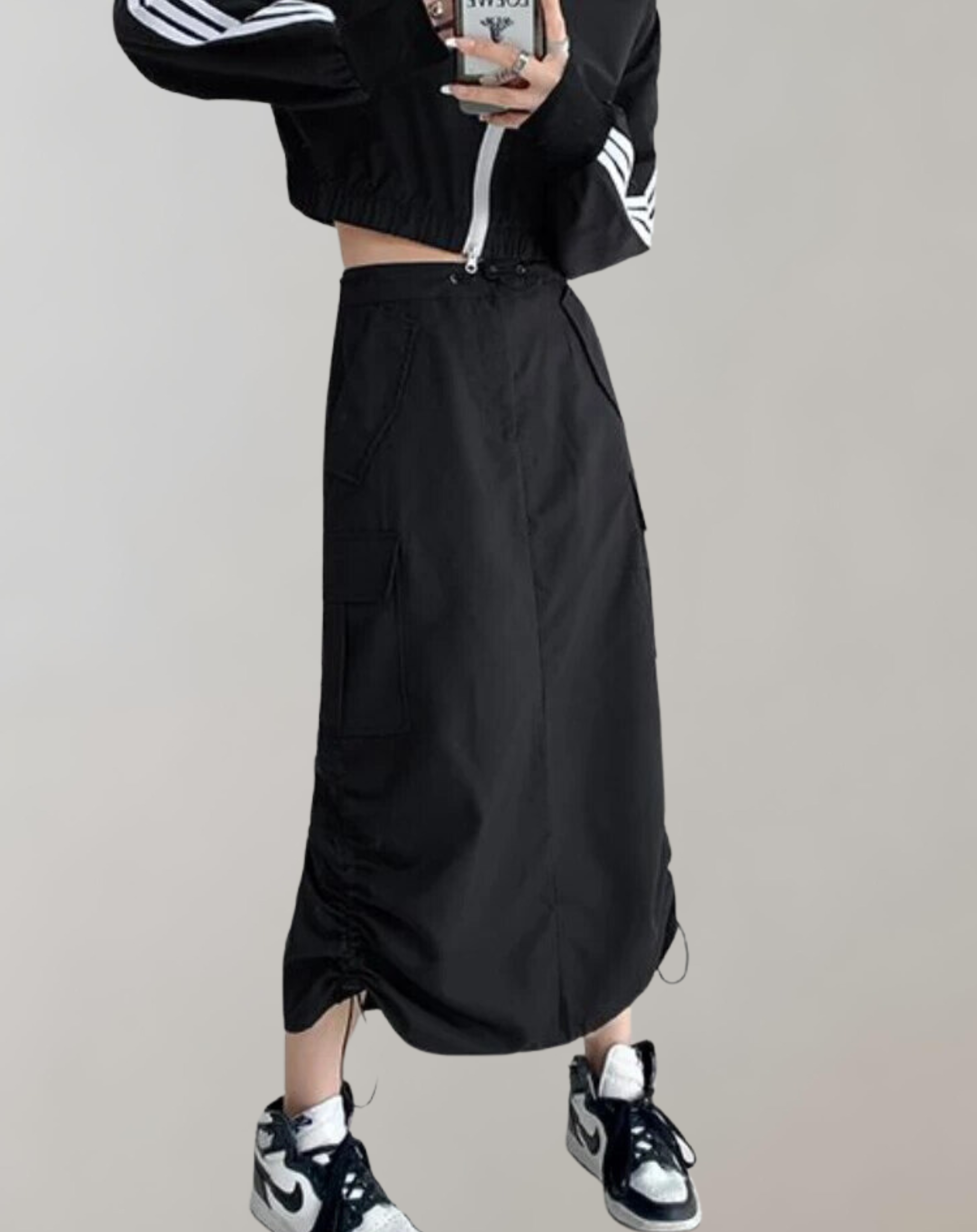 Femke - Midi Skirts  Cargo Hipster