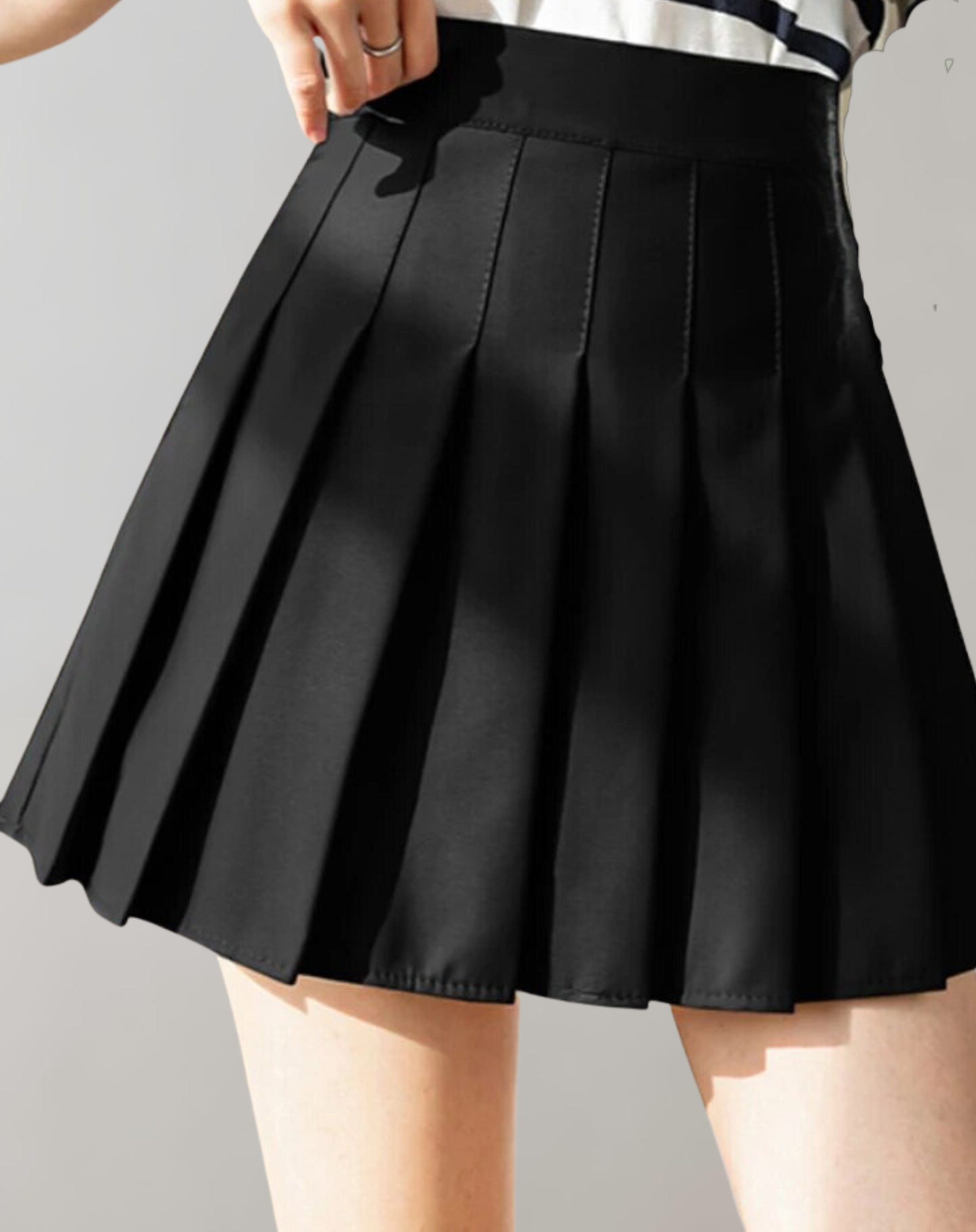 Klara - Weiße Damen Faltenröcke Sommer