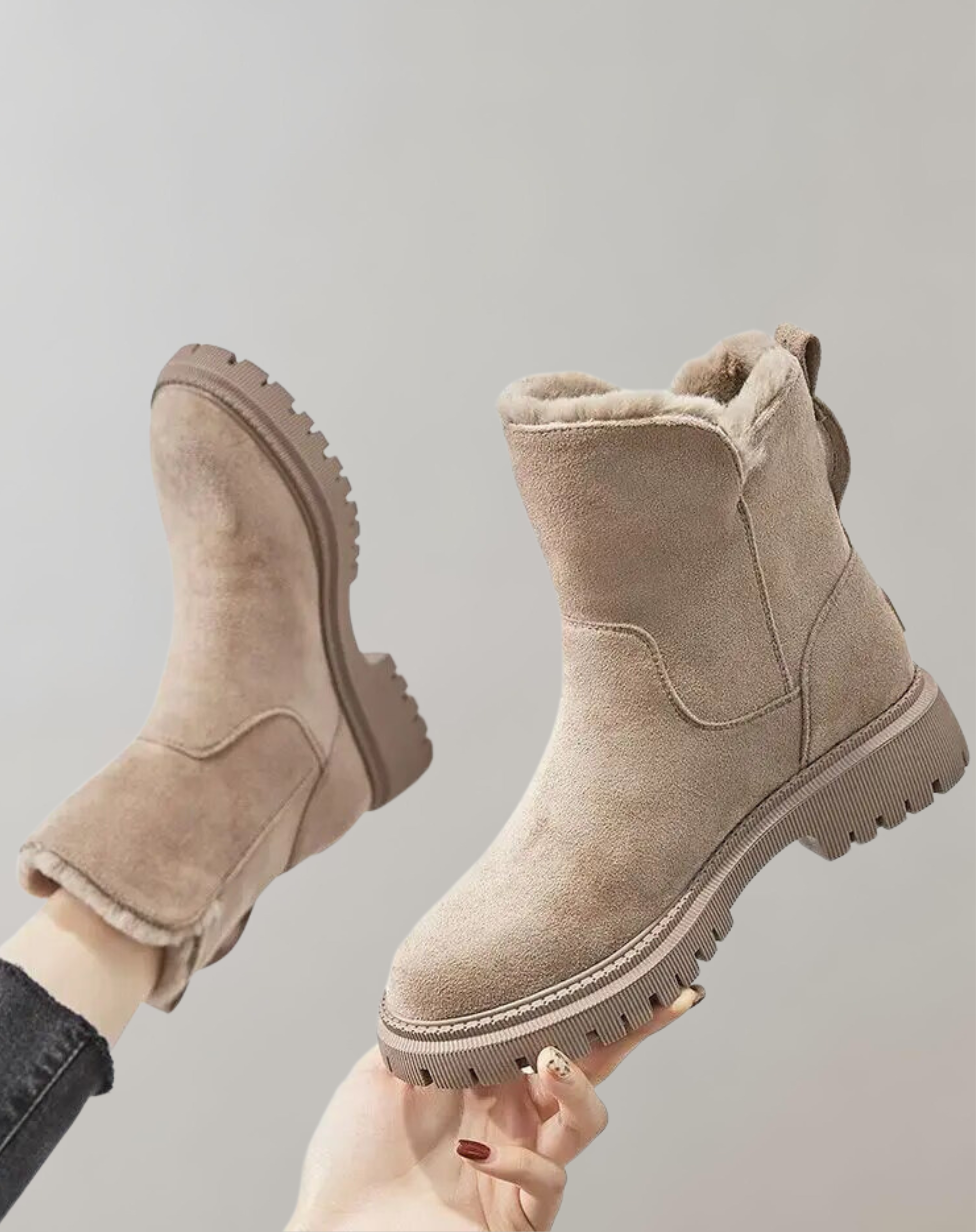 Chichay - Stiefel mit Quastenreißverschluss Baumwolle