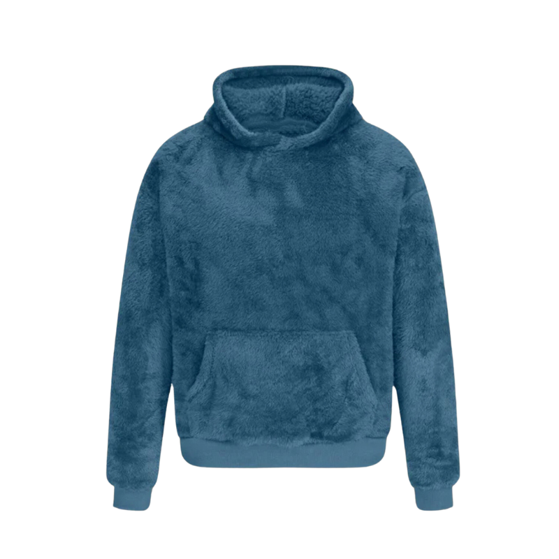 Davian | Unisex kuscheliger Fleece-Hoodie - Weiche, warme Pulloverjacke mit Kängurutasche für jede Jahreszeit